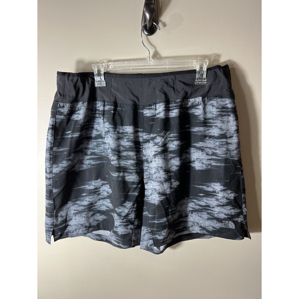 Men's The North Face Flashdry Gray Black Lined Running Shorts Size XL